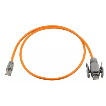 Wirewin Industrielles Cat.6A S/FTP PUR Patchkabel, 5m, Orange, IP67 RJ45 PKW-I1-SF-K6A-PUR 5.0 OR