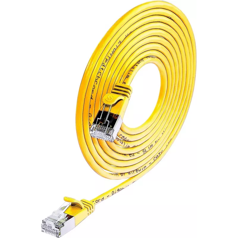 Wirewin Triotronik F/UTP Cat6 Patchkabel, 2m, RJ-45 Stecker/Stecker, Gelb PKW-LIGHT-STP-K6 2.0 GE