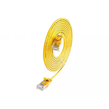 Wirewin Cat.6 SLIM-Light Patchkabel U/UTP 7,5m Gelb PKW-LIGHT-K6 7.5 GE