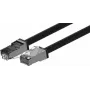 Wirewin Outdoor CAT6A S/FTP Patchkabel, 5m, Schwarz, PUR-Mantel, Anti-UV PKW-OUT-SF-K6A-PUR 5.0