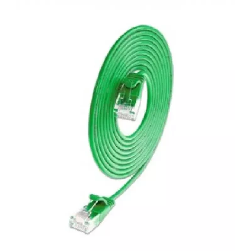 Wirewin SLIM KAT6A 10 Gigabit Lightpatchkabel Rund, U/UTP, Ø 3,6 mm, Grün (SLIM-L-UU-K6A 1.5 GN)