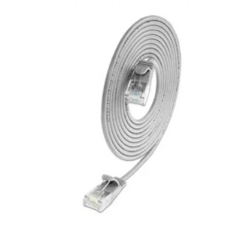 Wirewin SLIM KAT6A 10 Gigabit Light Patchkabel rund, U/UTP, Ø 3,6 mm, Grau (SLIM-L-UU-K6A 1.5)