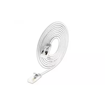 Wirewin Light Patchkabel Rund U/FTP Cat 6a Weiß 5,0m Schlank, Geschirmt, PoE, Flexibles Dünnes Kabel für Spezielle Anwendungen (PKW-LIGHT-STP-K6A 5.0 WS)