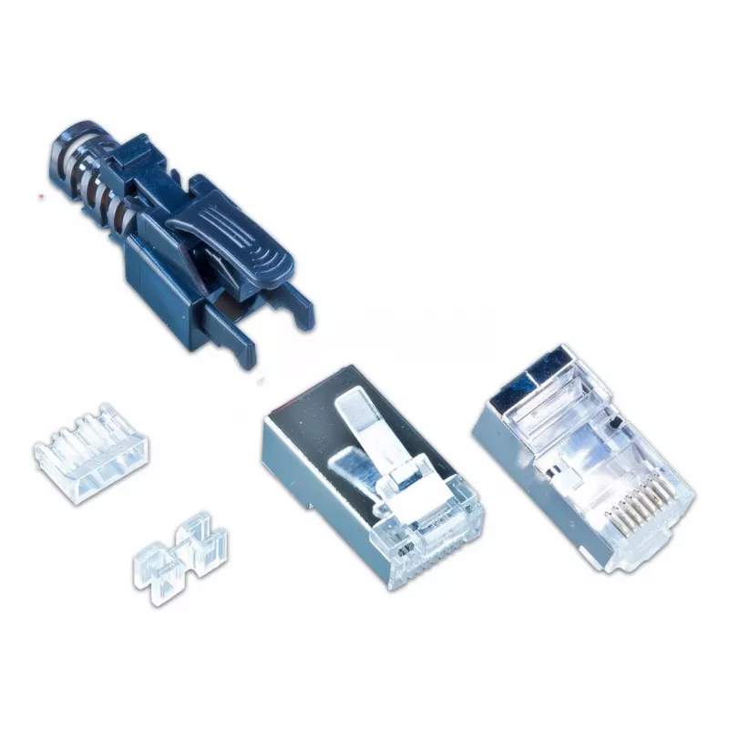 Wirewin MOD SL KAT6A STP 10 SW RJ45 Feldkonfektionierbarer Stecker, Cat6A, Geschirmt, 10er-Pack