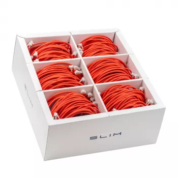 Wirewin SLIM-LS-K6A 1.5 RD 60 - Cat6A Slim Ethernet Patchkabel, 1,5m, Rot, 60er-Pack