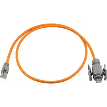 Wirewin Industrial Cat6A Patchkabel, Anti-UV PUR-Mantel, S/FTP, Orange, IP67 RJ45, 2m PKW-I1-SF-K6A-PUR 2.0 OR