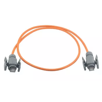 Wirewin Industrial Cat6A S/FTP PUR Patchkabel, 7,5m, Orange, IP67 RJ45 PKW-I2-SF-K6A-PUR 7.5 OR