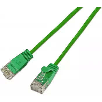 Wirewin Slim Cat.6A 10 Gigabit U/UTP Patchkabel, 5 m, Grün SLIM-L-UU-K6A 5.0 GN