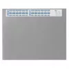 DURABLE Schreibtischunterlage mit transparenter Folie und Kalender 65x52 cm Grau
