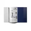 DURABLE DURAPLUS Präsentationsmappe mit transparenter Vordertasche und Schiebeclip, Dunkelblau, A4, 30 Blatt Fassungsvermögen