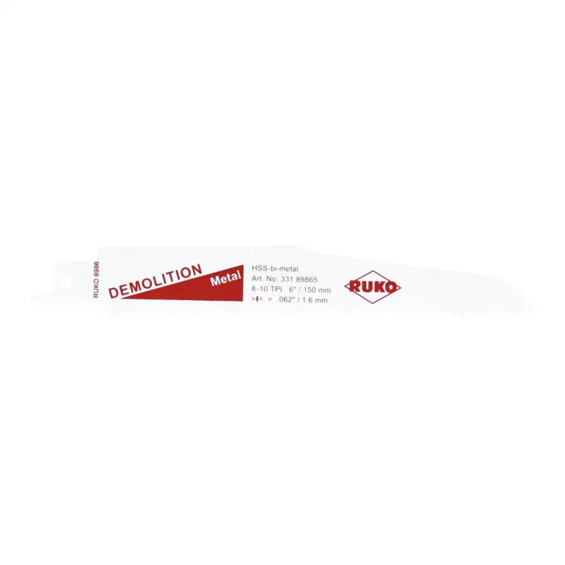 RUKO Abbruch-Sägeblatt 6 inch 150mm 8-10 TPI (5er-Pack)