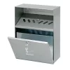 Bartscher 860001 Wandascher, Edelstahl, Silber, abschließbar