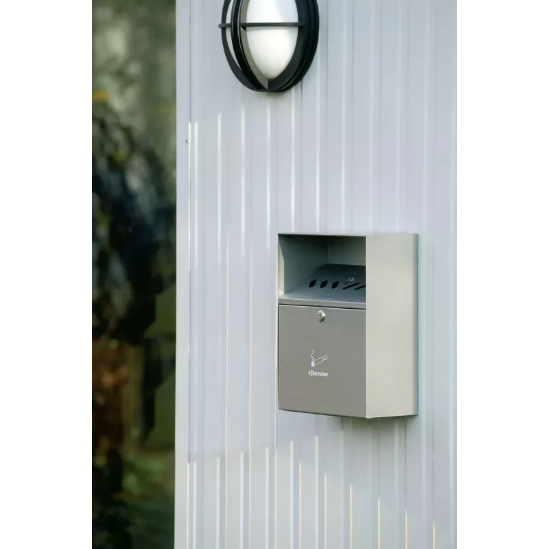 Bartscher 860001 Wandascher, Edelstahl, Silber, abschließbar