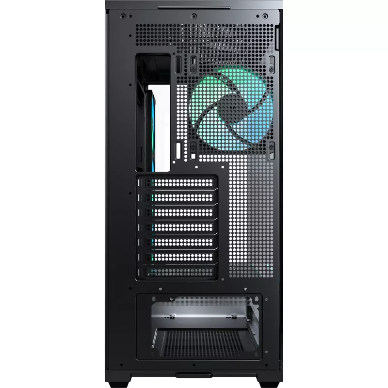 MONTECH TG3 PC-Gehäuse, Tempered Glass x2, Schwarz