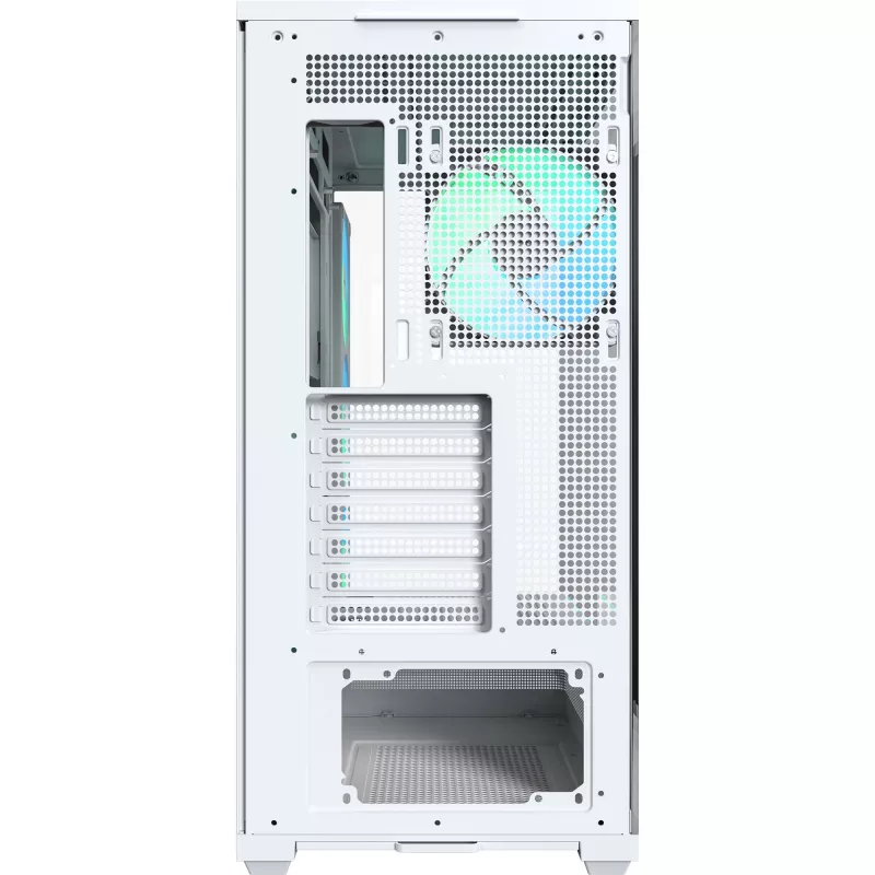 MONTECH TG3 PC-Gehäuse, Tempered Glass x2, Weiß