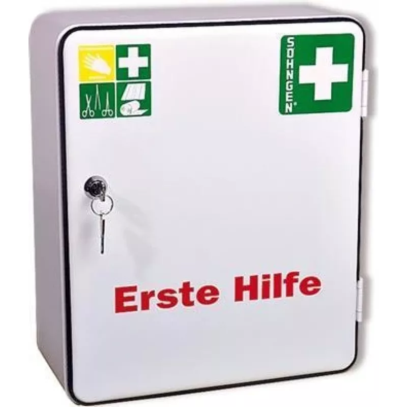 Söhngen Erste-Hilfe-Schrank 5001001 Weiß Stahl Wandmontierbar
