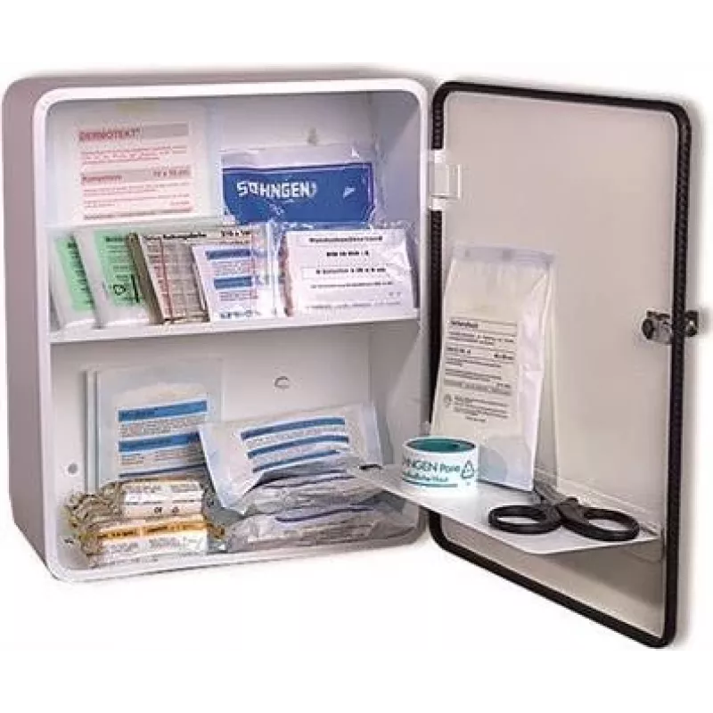 Söhngen Erste-Hilfe-Schrank 5001001 Weiß Stahl Wandmontierbar