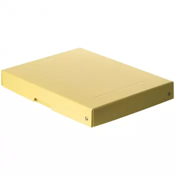 FALKEN PURE Aufbewahrungsbox 500 Blatt Pastellgelb 24,0 x 32,0 x 4,0 cm, 1 Stk. (22001928000F)