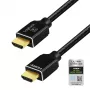 LogiLink HDMI-Kabel, A/M zu A/M, 8K/60 Hz, 48 Gbps, Metall, Nylon, Zertifiziert, Schwarz, 3 m