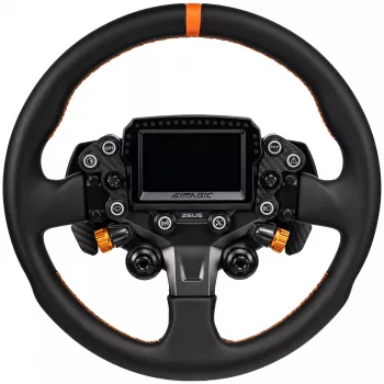 Simagic ZS-330RR Leder-Lenkradkranz, 330mm, rote Nähte, ohne Nabe