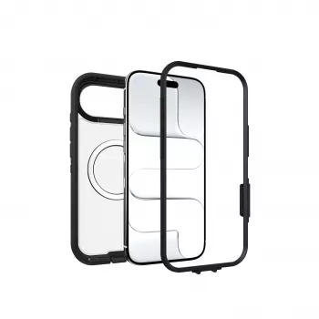 OtterBox Defender Series Pro XT Rückseitige Abdeckung für Apple iPhone 15 Pro Max - Dark Side (Transparent/Schwarz)