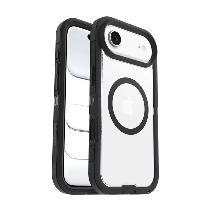 OtterBox Defender Series Pro XT Rückseitige Abdeckung für Apple iPhone 15 Pro Max - Dark Side (Transparent/Schwarz)