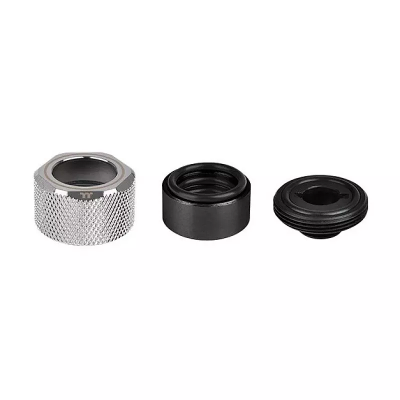 Thermaltake Pacific C-PRO G1/4 PETG Rohr 16mm Außendurchmesser Kompressionsfitting Chrom