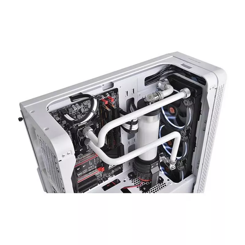 Thermaltake Pacific C-PRO G1/4 PETG Rohr 16mm Außendurchmesser Kompressionsfitting Chrom