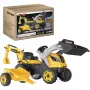 Smoby Builder Max Tret-Traktor mit Anhänger, Gelb