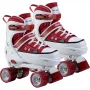 HUDORA Rollschuhe Größe 32-35 Rot/Weiß Sneaker-Look Quad Skates