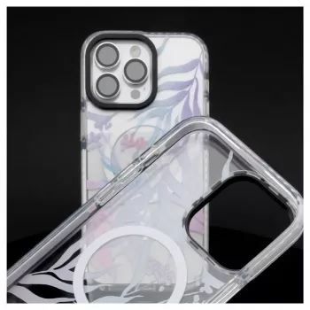 Evelatus Apple iPhone 15 Pro PC+TPU Hülle mit MagSafe - Individueller Blumenprint