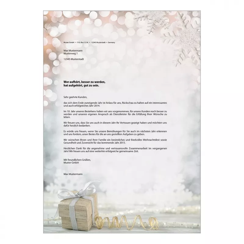 SIGEL Christmas Surprise A4 90gsm Feinpapier für Tintenstrahl-, Laser- und Kopiergeräte, 25 Blatt (DP135)