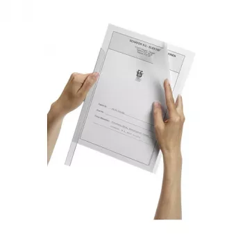 DURABLE DURACLIP A4 Klemmhefter Transparent 100 Blatt Fassungsvermögen, 50er Pack 291919