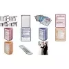 DURABLE Display Panel Index Tabs 58 mm, Transparent, 10er-Pack 560919
