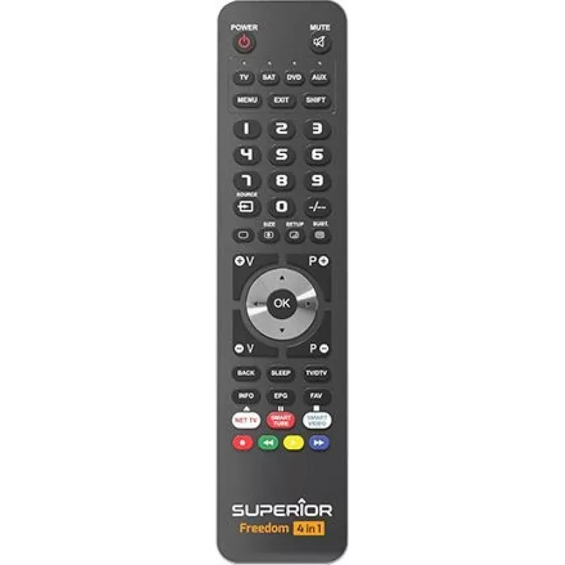 Superior Electronics Freedom Universal programmierbare Fernbedienung Schwarz SUPTUB003