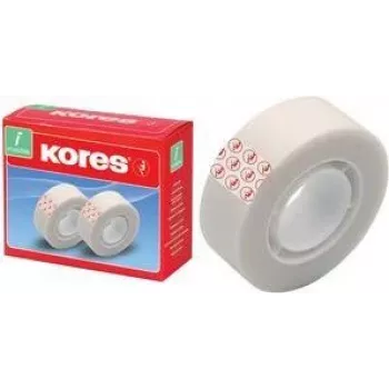 Kores Unsichtbares Klebeband 12 mm x 33 m Matt, Beschreibbar, Schattenfrei, 24 Rollen K53302
