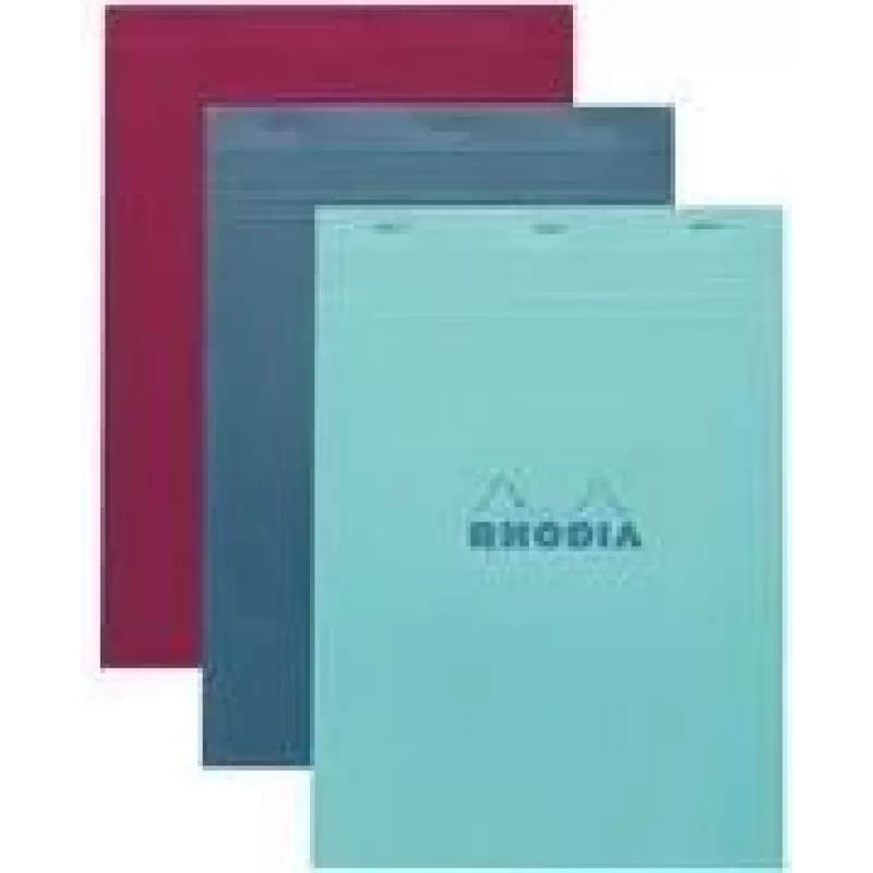 Rhodia No. 18 A4 kariertes Notizbuch, verschiedene Farben, 5er-Pack 18100C