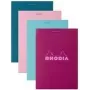 Rhodia No. 11 A7 kariertes Notizbuch, verschiedene Farben, 80 Blatt, 10er-Pack 11295C