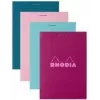 Rhodia No. 11 A7 kariertes Notizbuch, verschiedene Farben, 80 Blatt, 10er-Pack 11295C