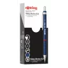 Rotring Tikky Retro mechanischer Bleistift 0,5 mm, blau verchromte Zierringe 2202566