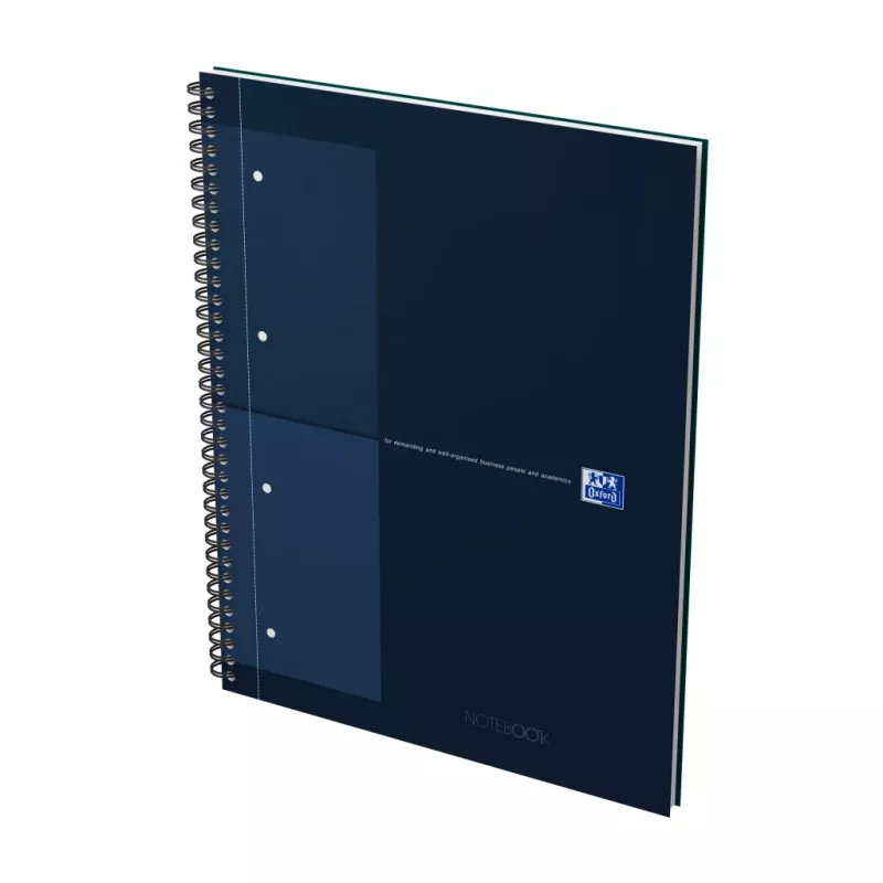 Oxford International College Notizbuch A4+ kariert Hardcover Spiralbindung 80 Blatt 400191240