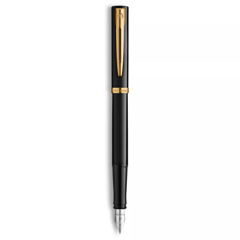 Waterman Allure Impression Füllfederhalter, Schwarz mit Goldbeschlägen, Mittlere Feder 2225500