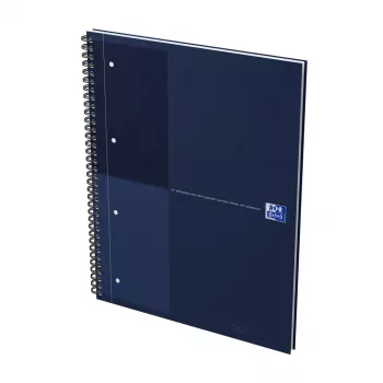 Oxford International Collegeblock Notizbuch, DIN A4+, liniert, Hardcover, Spiralbindung, 80 Blatt, 1 Stück (400194458)