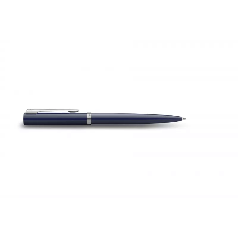 Waterman Impression Kugelschreiber – Blauer Lack, Chrom-Zierring, Mittlere Spitze, Geschenkbox 2225468