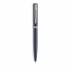 Waterman Impression Kugelschreiber – Blauer Lack, Chrom-Zierring, Mittlere Spitze, Geschenkbox 2225468