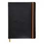 RHODIA RHODIARAMA Notizbuch B5 liniert Schwarz Kunstleder 80 Blatt 117502C