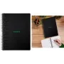 RHODIA GREENBOOK Collegeblock A4+ liniert Schwarz (80 Blatt) 119923C