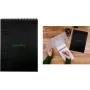 RHODIA GreenPad Spiralnotizbuch A4+ liniert Schwarz 90g/m² 80 Blatt 119927C