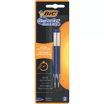 BIC Intensity Quick Dry Gel Pen Refill S Blau für Gelocity und Ecolutions Reaction 967378