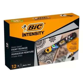 BIC Intensity Permanentmarker, Rundspitze, Schwarz, 1,5-2,3 mm, 1 Stück (5274771)